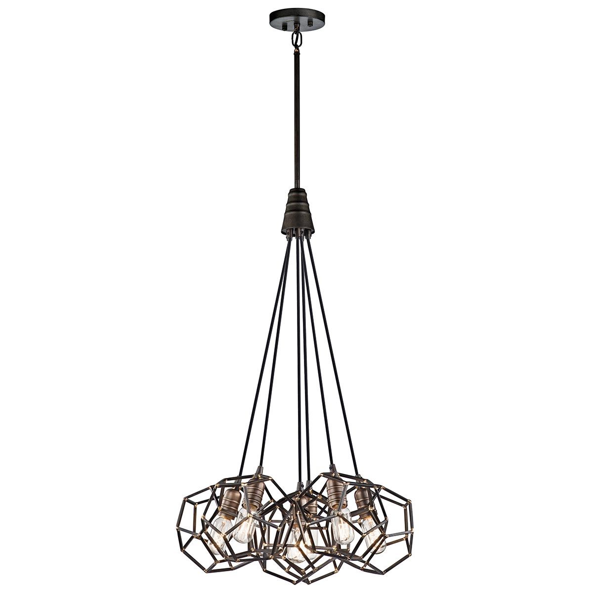Rocklyn Kronleuchter mit 6 Lichtern, Rohstahl - Elsteadlighting - KL - ROCKLYN6 - RS
