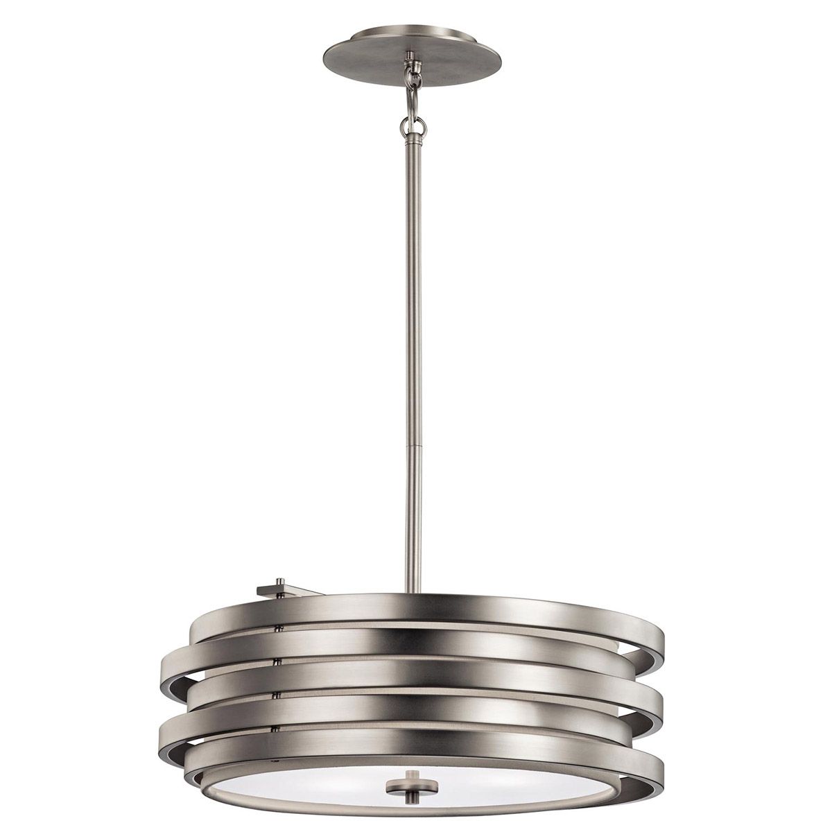 Roswell Pendelleuchte mit 3 Lichtern, gebürstetes Nickel - Elsteadlighting - KL - ROSWELL - P - B