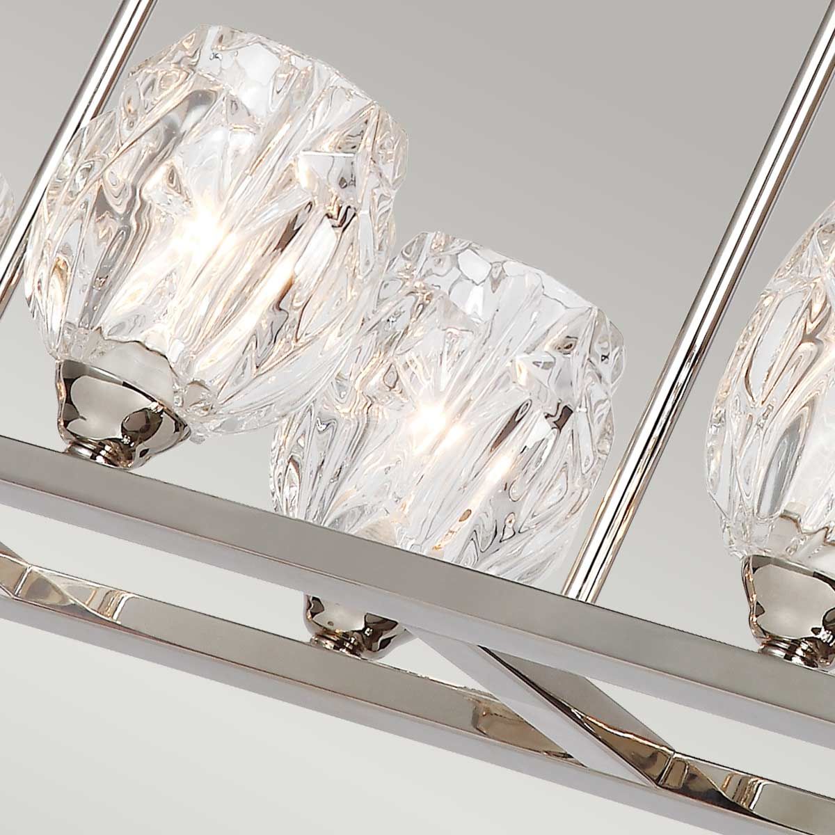 Rubin 10 - flammiger Insel - Kronleuchter - Poliertes Nickel - Elsteadlighting - FE - RUBIN - ISLE