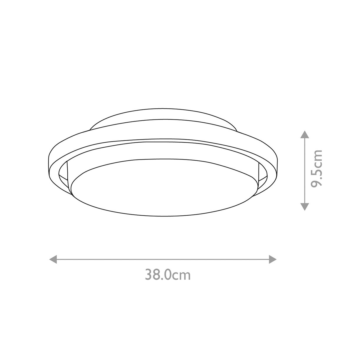 Ryde 1 - flammige Deckenleuchte - Poliertes Chrom - Elsteadlighting - BATH - RYDE - F