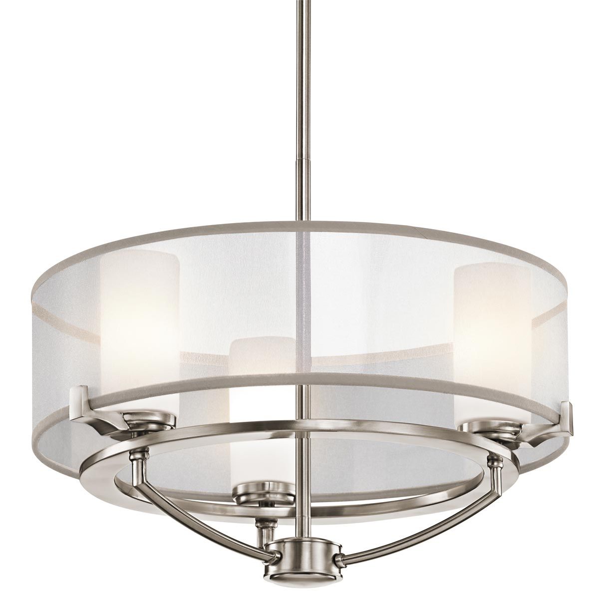 Saldana Kronleuchter mit 3 Lichtern, klassisches Zinn - Elsteadlighting - KL - SALDANA3