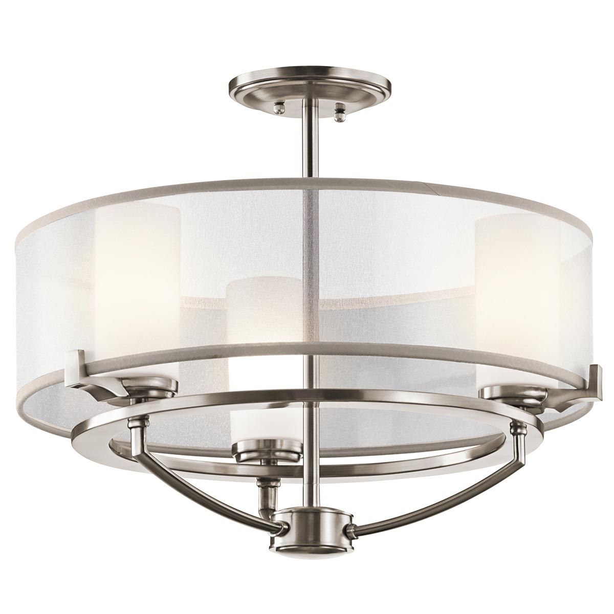 Saldana Kronleuchter mit 3 Lichtern, klassisches Zinn - Elsteadlighting - KL - SALDANA3