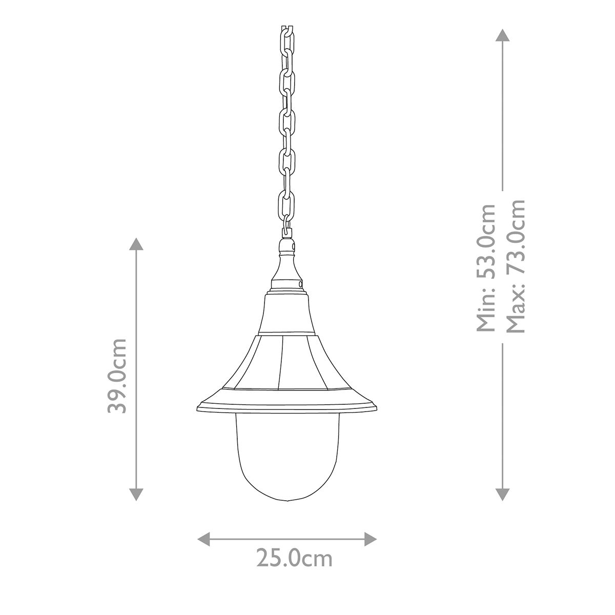 Shannon 1 - Licht - Kettenlaterne - Schwarz - Elsteadlighting - SHANNON - CHAIN
