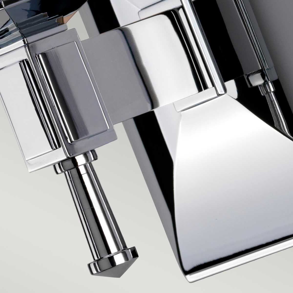 Shirebrook 1 - flammige Wandleuchte - Poliertes Chrom - Elsteadlighting - BATH - SB1