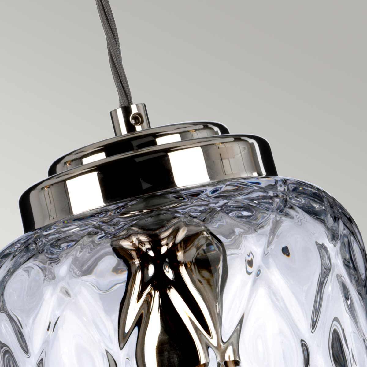 Sola 1 - flammige Pendelleuchte - Poliertes Nickel, Klarglas - Elsteadlighting - SOLA - P