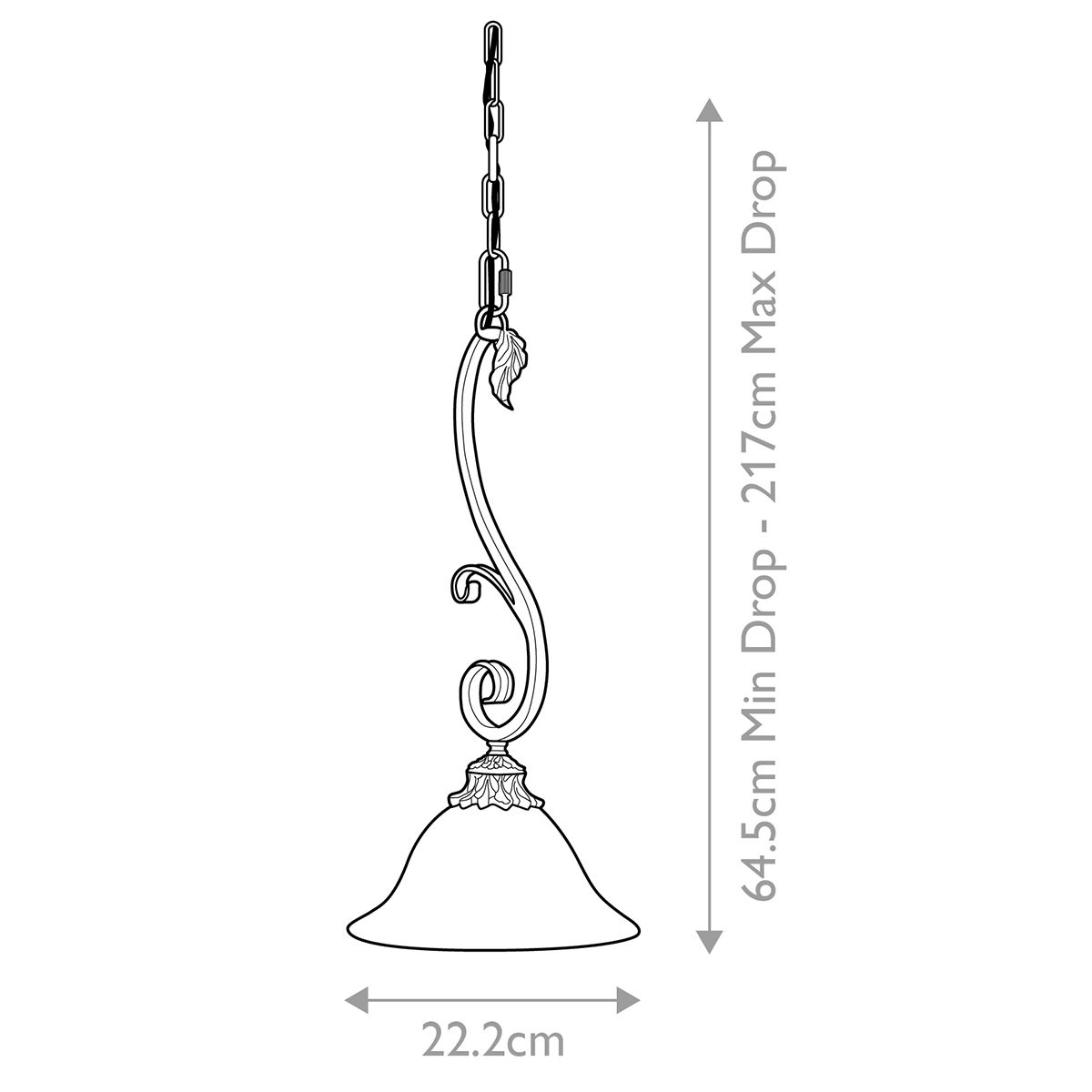 Sonoma Valley 1 - flammige Mini - Pendelleuchte – gealtertes Schildpatt - Elsteadlighting - FE - SONOMAVALLEY - P