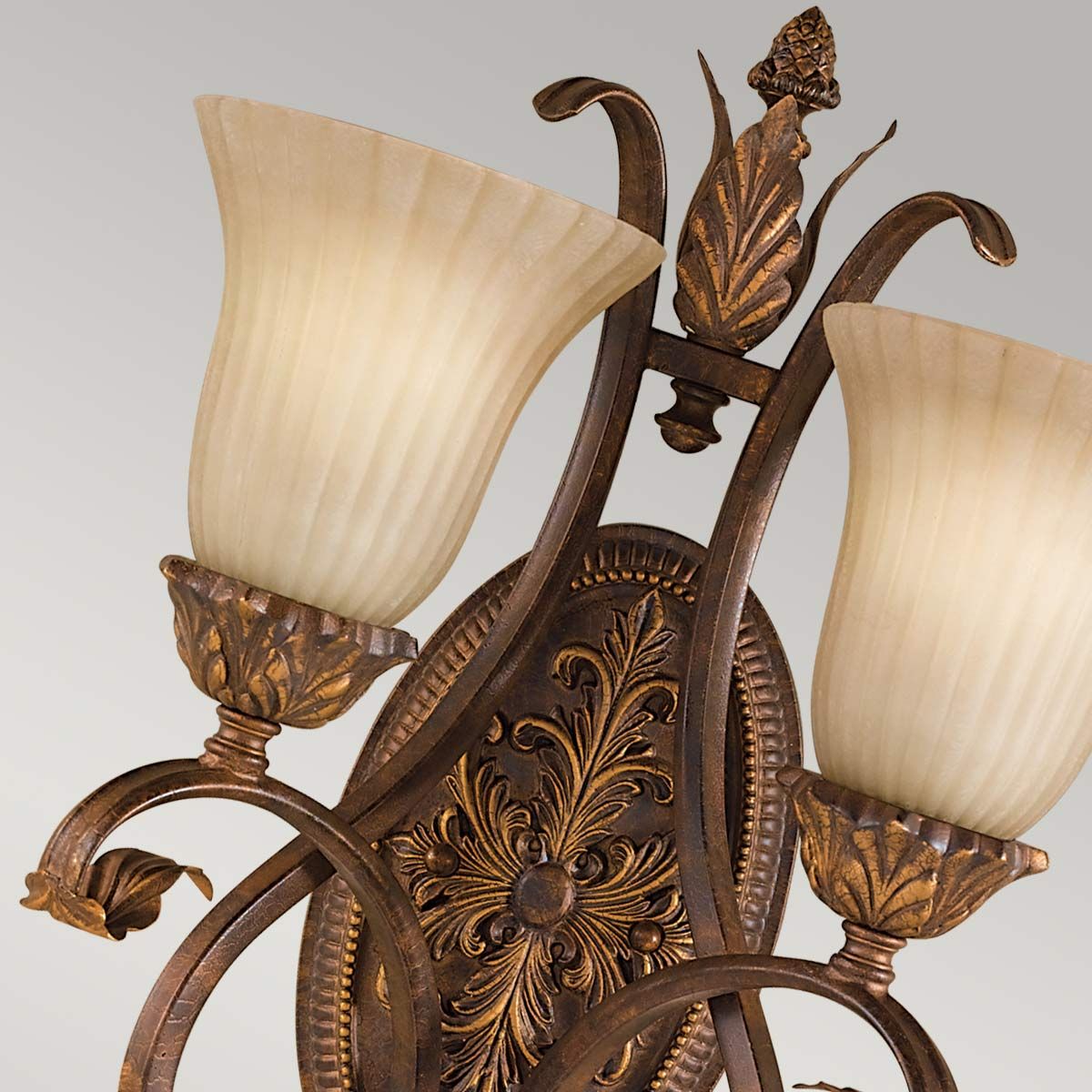 Sonoma Valley 2 - flammige Wandleuchte - Gealtertes Schildpatt - Elsteadlighting - FE - SONOMAVALLEY2