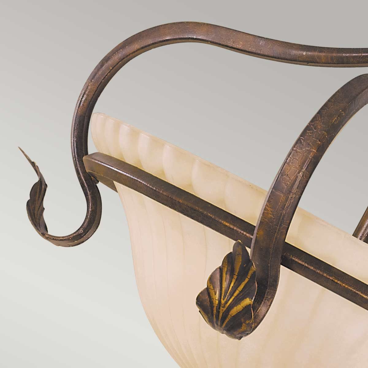 Sonoma Valley 3 - flammige Deckenleuchte, halbbündig, gealtertes Schildpatt - Elsteadlighting - FE - SONOMAVALLEY - SF