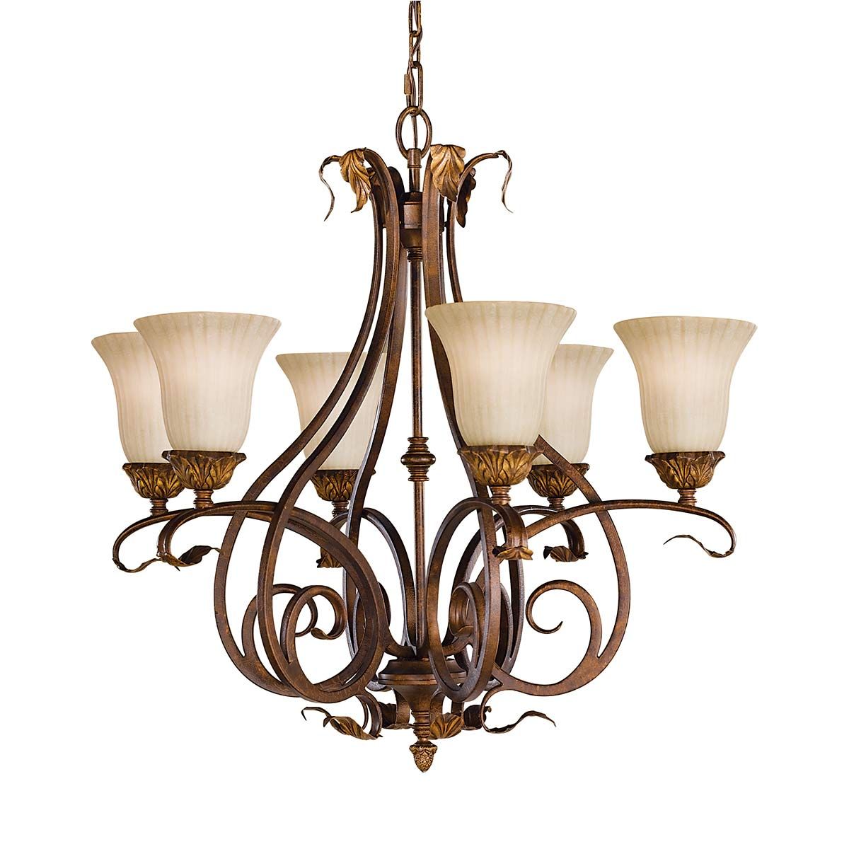 Sonoma Valley Kronleuchter mit 6 Lichtern, gealtertes Schildpatt - Elsteadlighting - FE - SONOMAVALLEY6