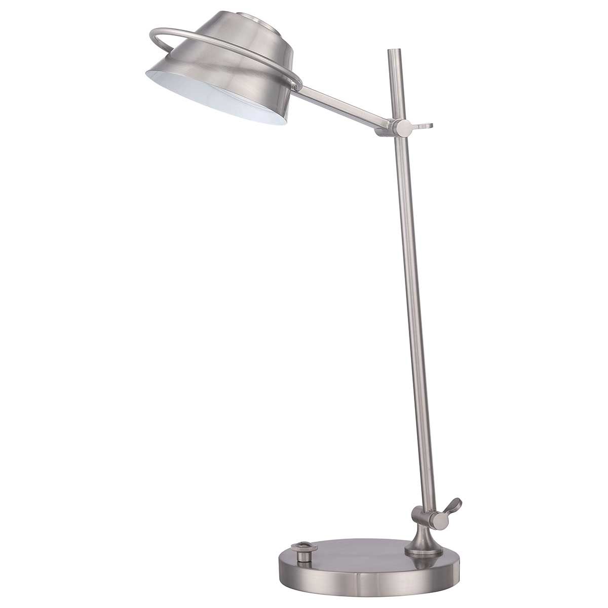 Spencer LED - Tischlampe in gebürstetem Nickel - Gebürstetes Nickel - Elsteadlighting - QZ - SPENCER - TL - BN