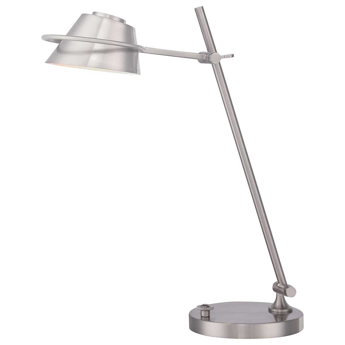 Spencer LED - Tischlampe in gebürstetem Nickel - Gebürstetes Nickel - Elsteadlighting - QZ - SPENCER - TL - BN