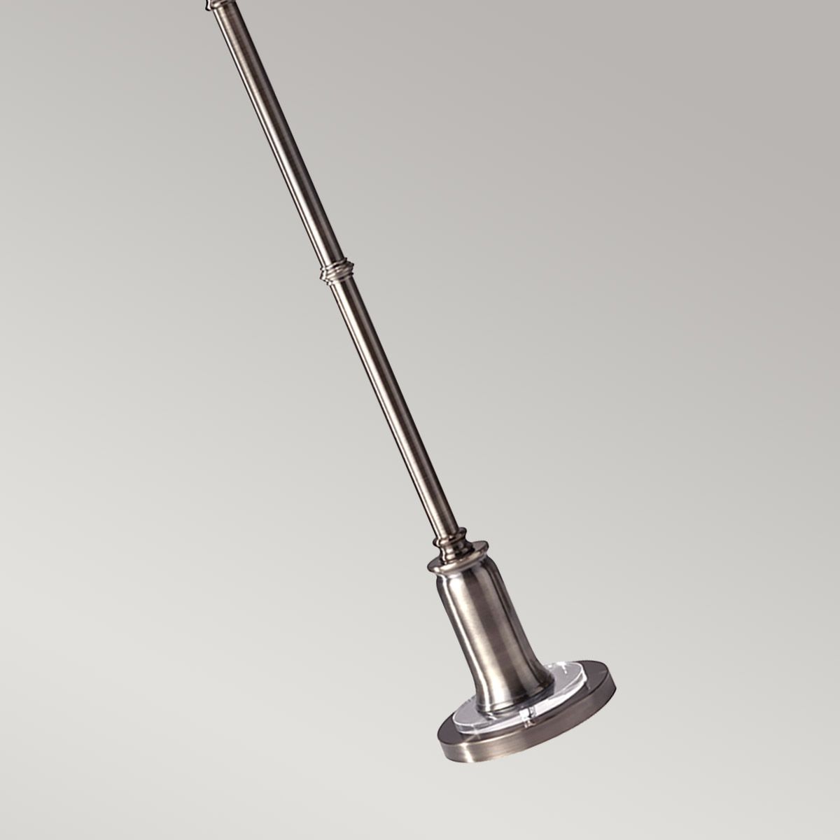 Stateroom Stehlampe mit 2 Lichtern, Antik - Nickel, Schirm in echtem Weiß - Elsteadlighting - FE - STATEROOM - FL - AN