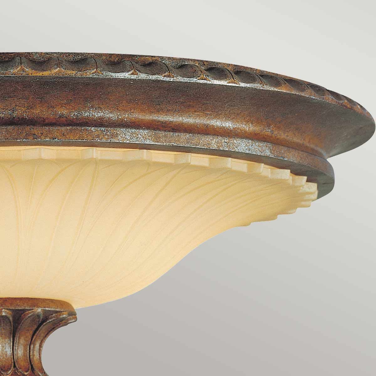 Stirling Castle 2-flammige Deckenleuchte - Britische Bronze - Elsteadlighting - leuchtengrosshandel24