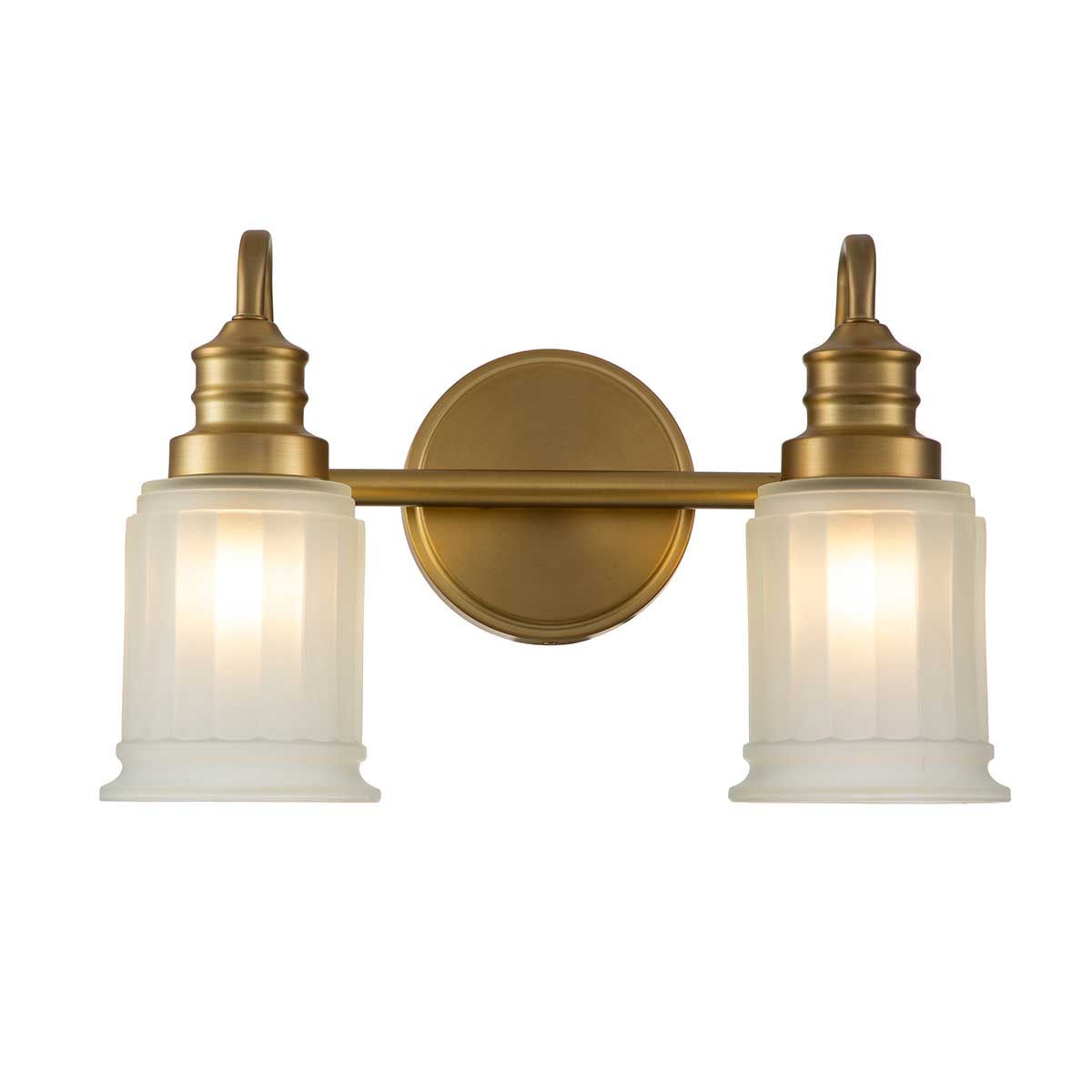 Swell 2-flammige Wandleuchte - Gebürstetes Messing - Elsteadlighting - leuchtengrosshandel24