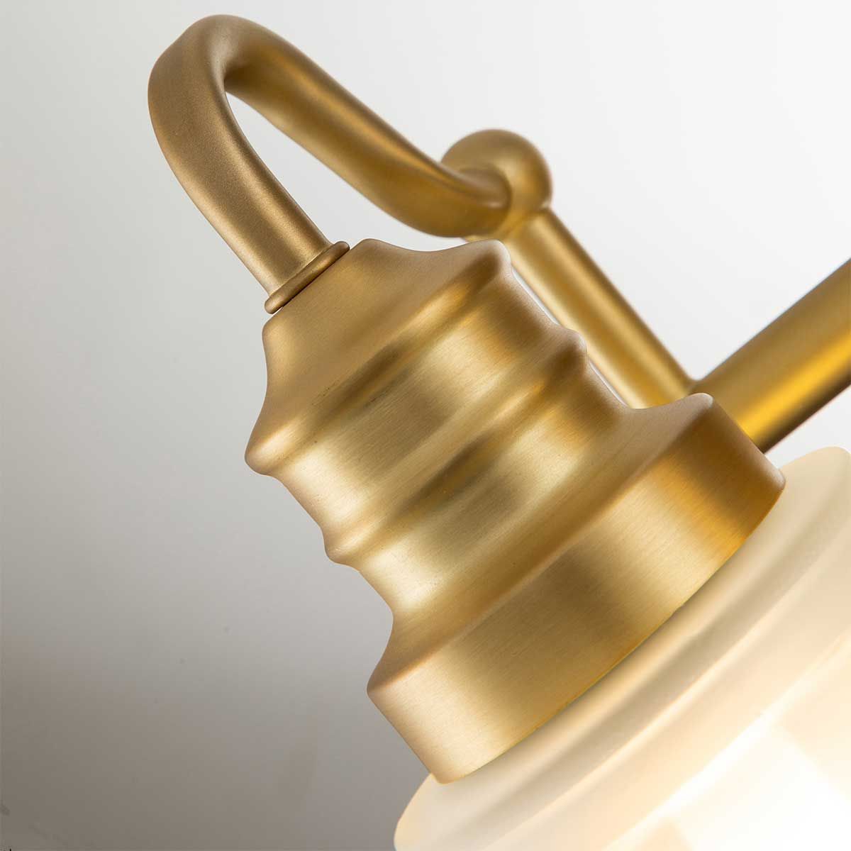 Swell 2-flammige Wandleuchte - Gebürstetes Messing - Elsteadlighting - leuchtengrosshandel24