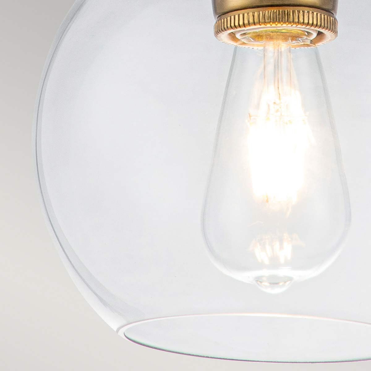 Tabby 1-flammige Mini-Pendelleuchte - brüniertes Messing - Elsteadlighting - leuchtengrosshandel24