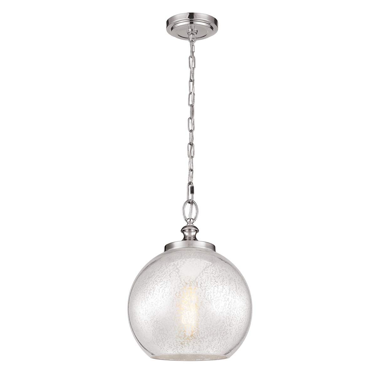 Tabby 1-flammige Pendelleuchte - Gebürsteter Stahl - Elsteadlighting - leuchtengrosshandel24