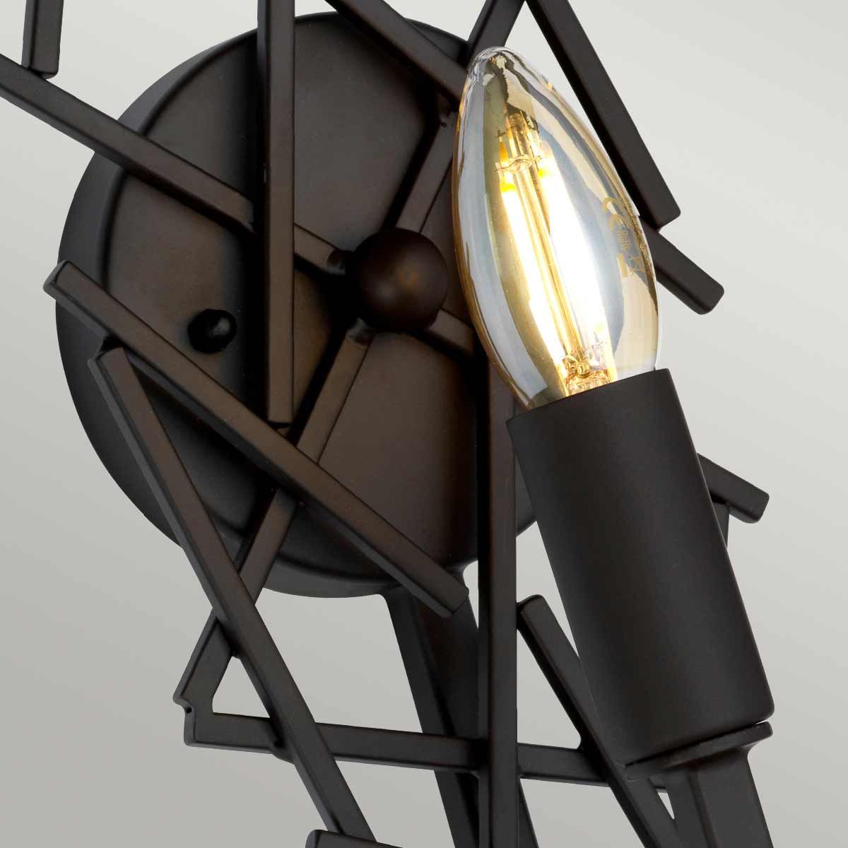 Taiko 1-flammige Wandleuchte - Alte Bronze - Elsteadlighting - leuchtengrosshandel24