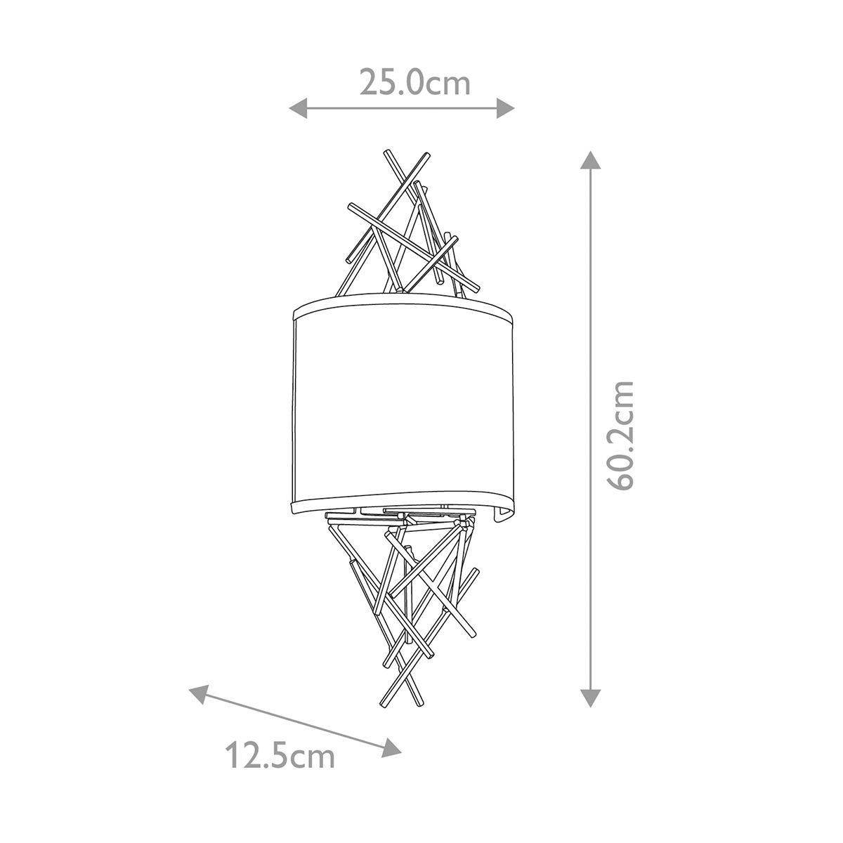 Taiko 2-flammige Wandleuchte - Alte Bronze - Elsteadlighting - leuchtengrosshandel24