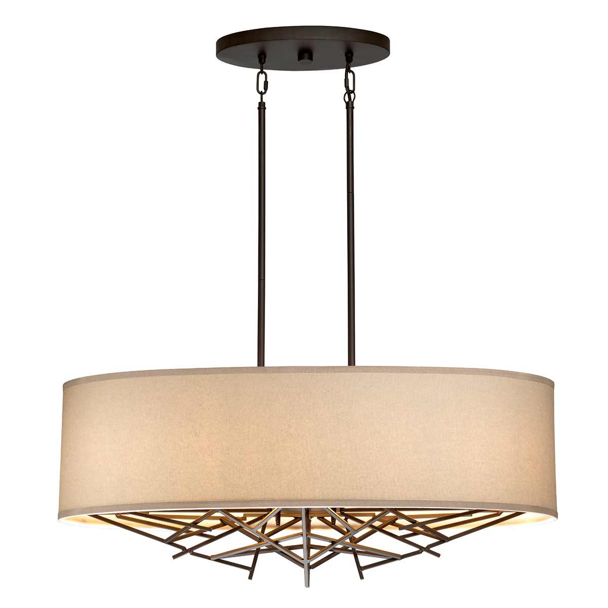 Taiko 5-flammige Insel-Pendelleuchte - Alte Bronze - Elsteadlighting - leuchtengrosshandel24