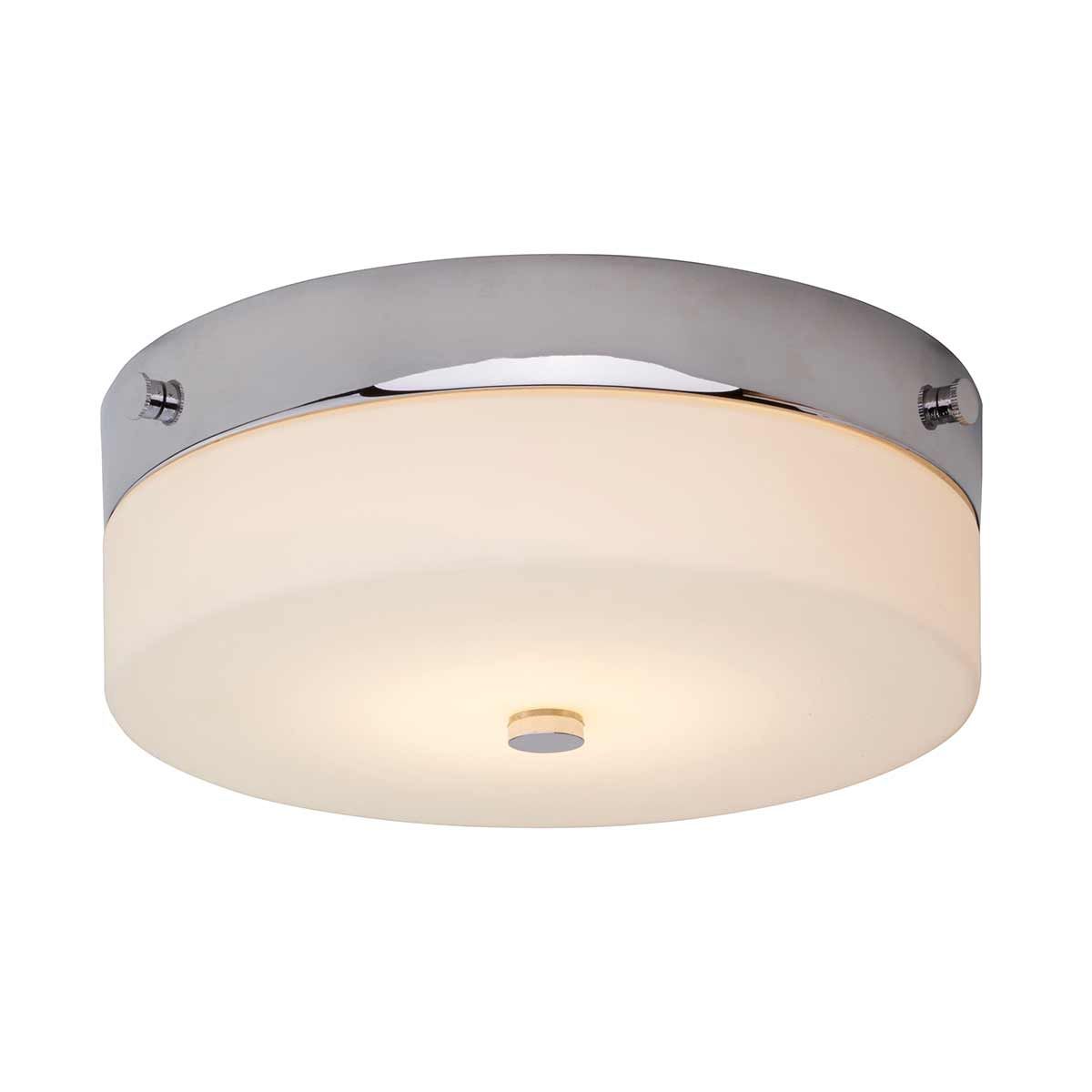 Tamar 1-flammige, mittelgroße Deckenleuchte, poliertes Chrom - Elsteadlighting - leuchtengrosshandel24