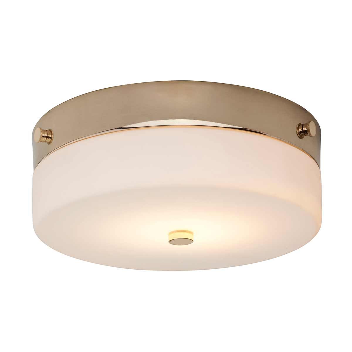 Tamar 1-flammige, mittelgroße Deckenleuchte - Poliertes Gold - Elsteadlighting - leuchtengrosshandel24