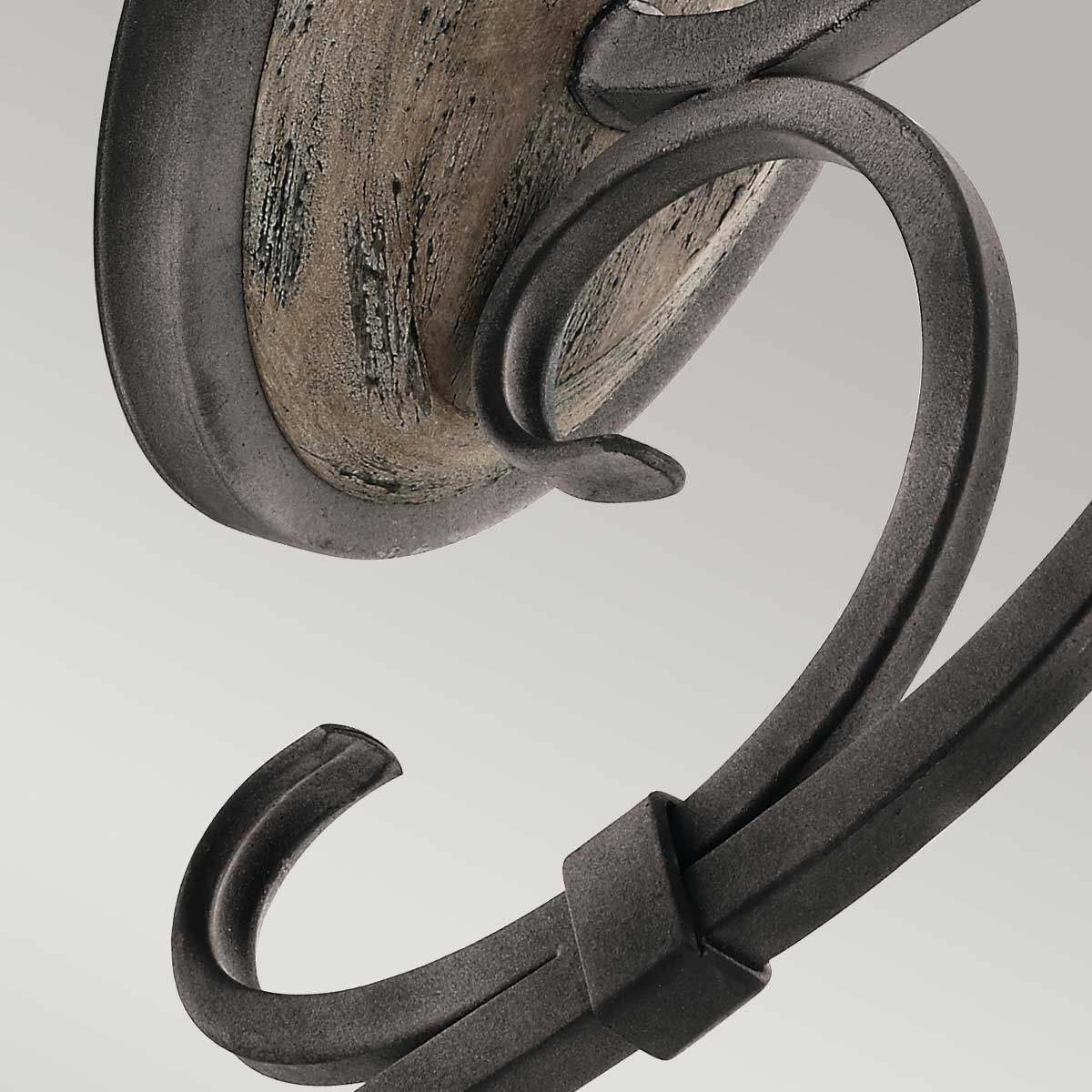 Taulbee 1-flammige Wandleuchte - Verwittertes Zink - Elsteadlighting - leuchtengrosshandel24