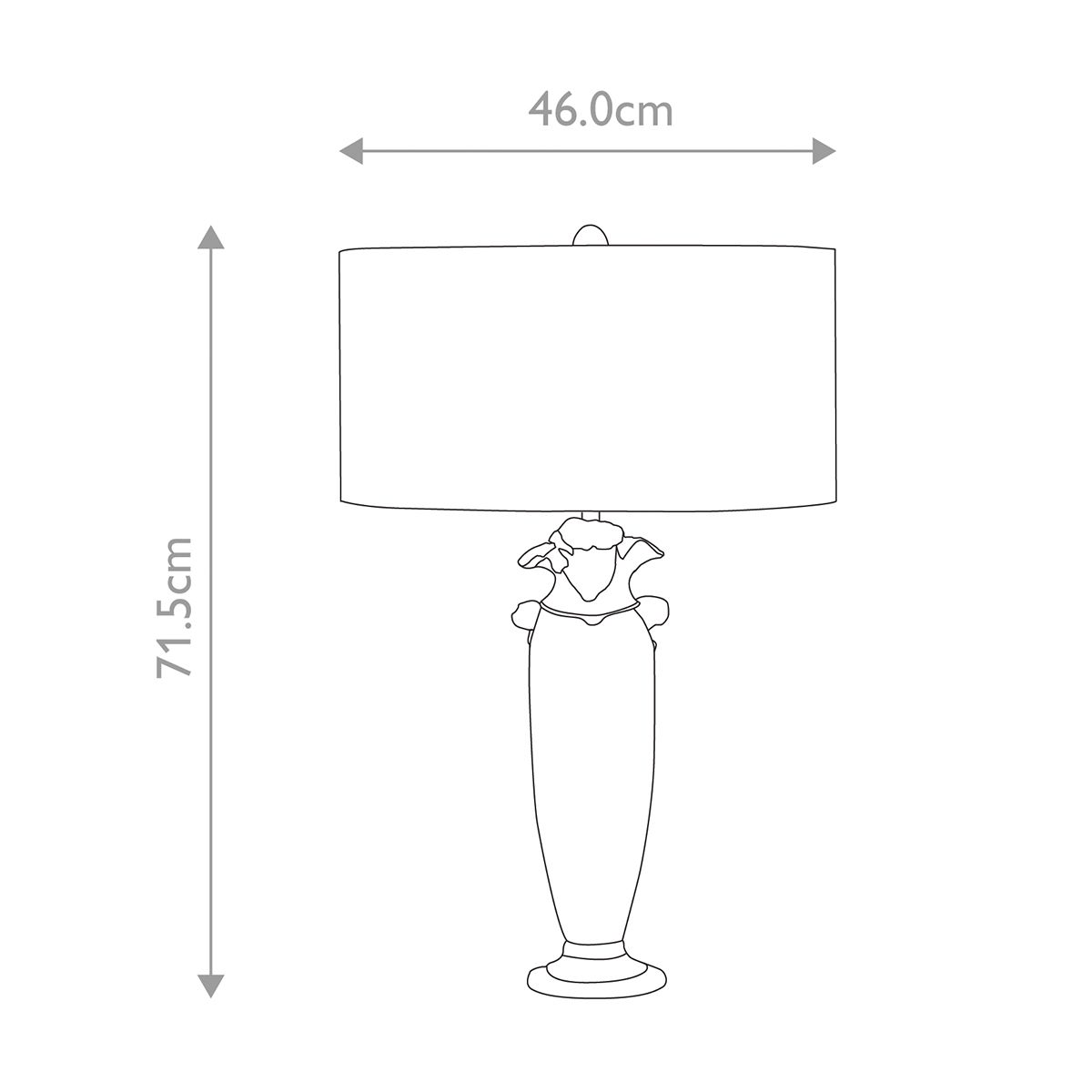 Tischlampe Bienville mit 1 Licht, Silber/Gold und Braun mit vergoldetem Goldschirm - Elsteadlighting - leuchtengrosshandel24