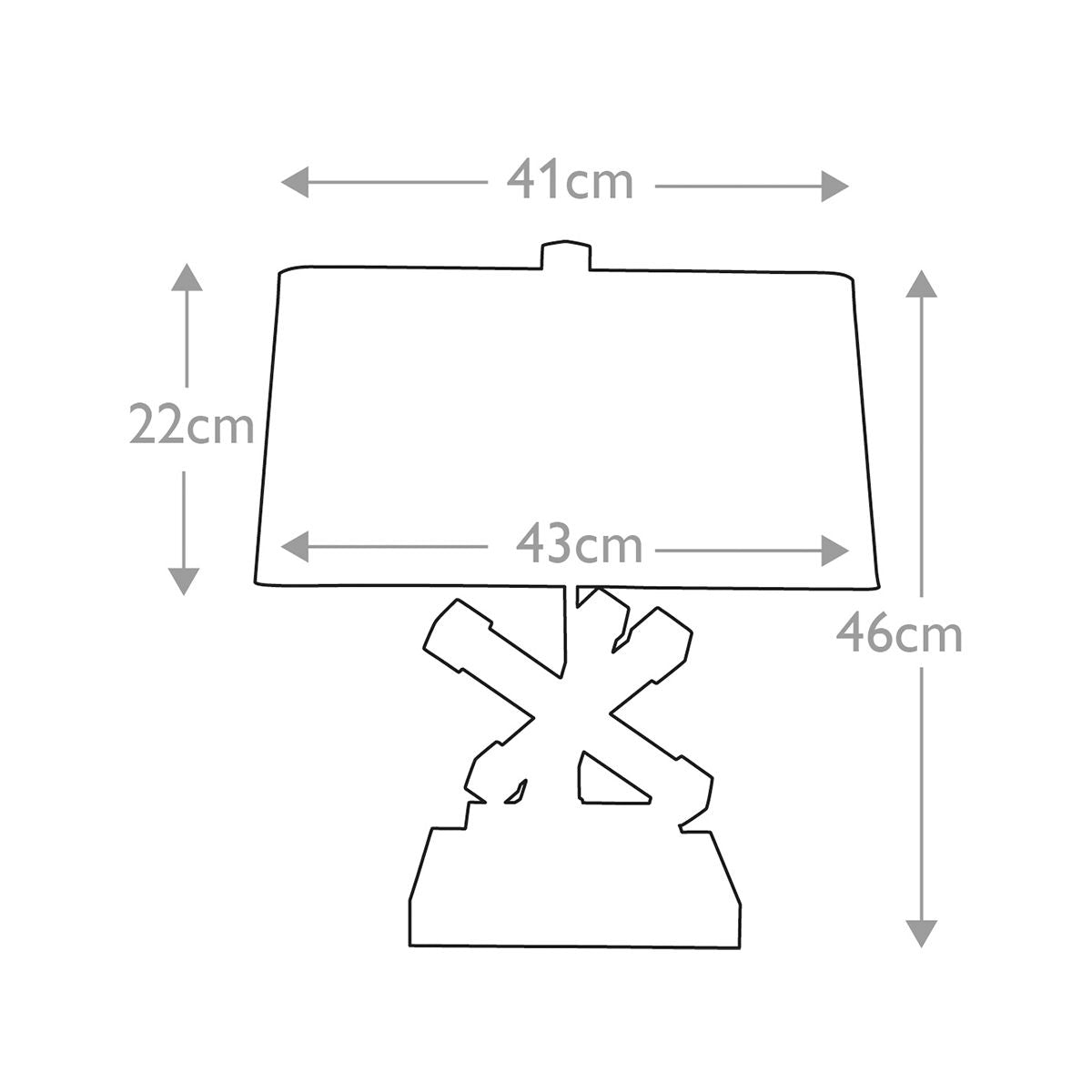 Tischlampe Jackson Square mit 1 Licht, Antik-Gold mit cremefarbenem Schirm - Elsteadlighting - leuchtengrosshandel24
