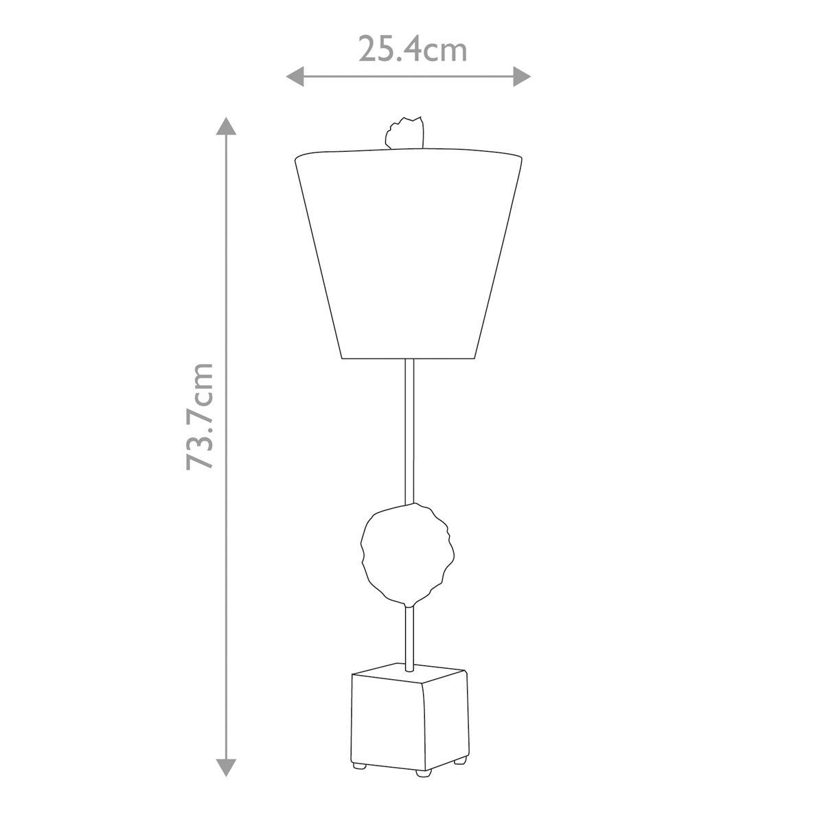 Tischlampe „Petra“, 1 l, Knochenweiß, Knochenweiß mit Lampenschirm in Antik - Knochenweiß - Elsteadlighting - FB - PETRA - TL