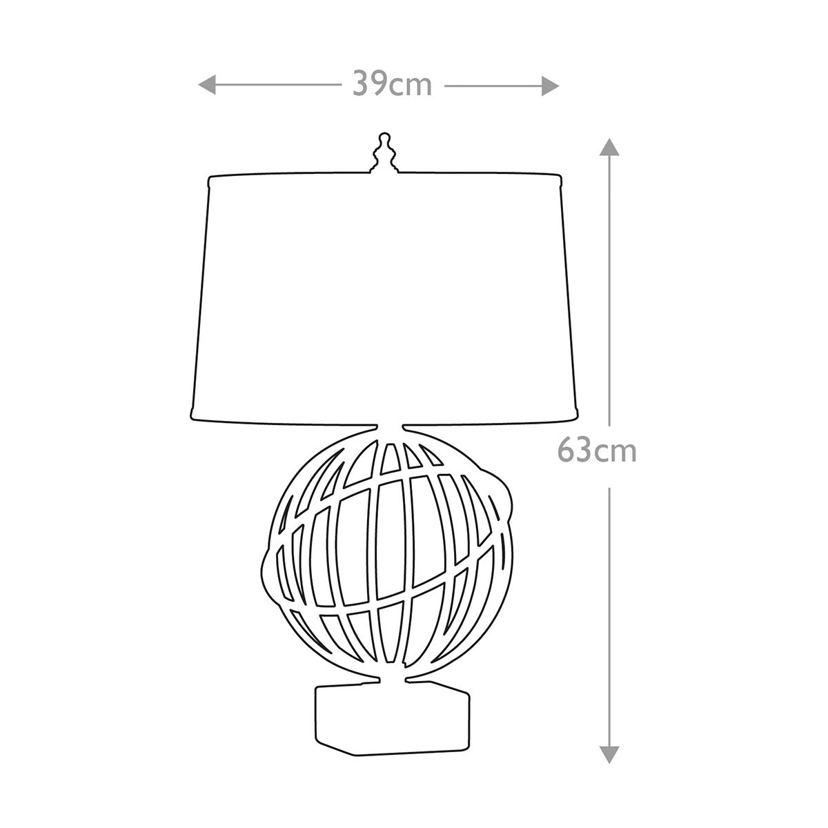 Tischlampe Spencer 1 - flammig - Firenze - Gold mit dunkelbraunem Schirm - Elsteadlighting - FE - SPENCER - TL