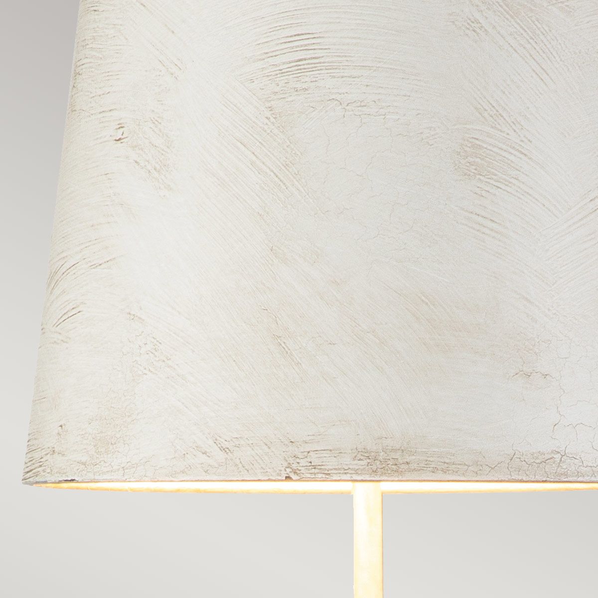 Tischlampe „Swirl“, 1 l, Knochenweiß und Schwarz mit antikweißem Schirm - Elsteadlighting - leuchtengrosshandel24