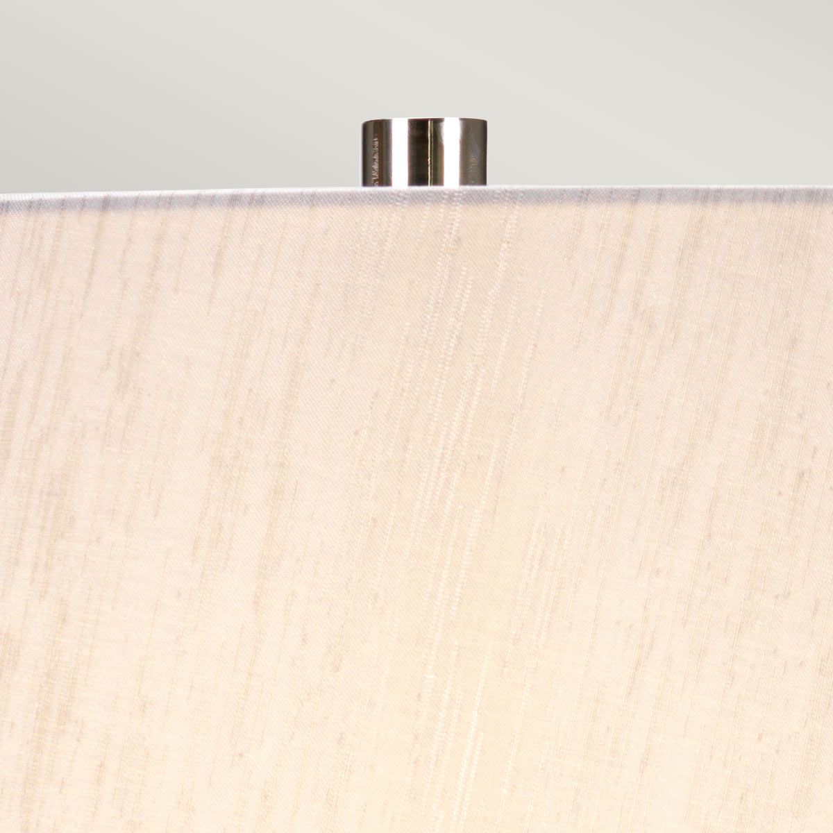 Tischlampe Woolwich mit 1 Flamme – strukturierter Graphit, weiße Glasur und silberner Schirm. - Elsteadlighting - WOOLWICH - TL