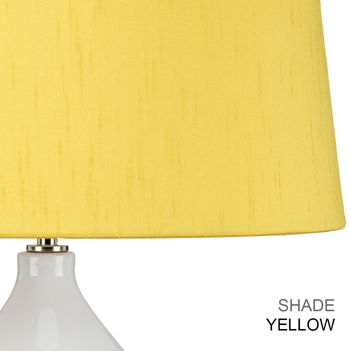 Tischleuchte Isla 1 Light - Poliertes Nickel, Weiß, Rot mit rotem Lampenschirm - Elsteadlighting - leuchtengrosshandel24