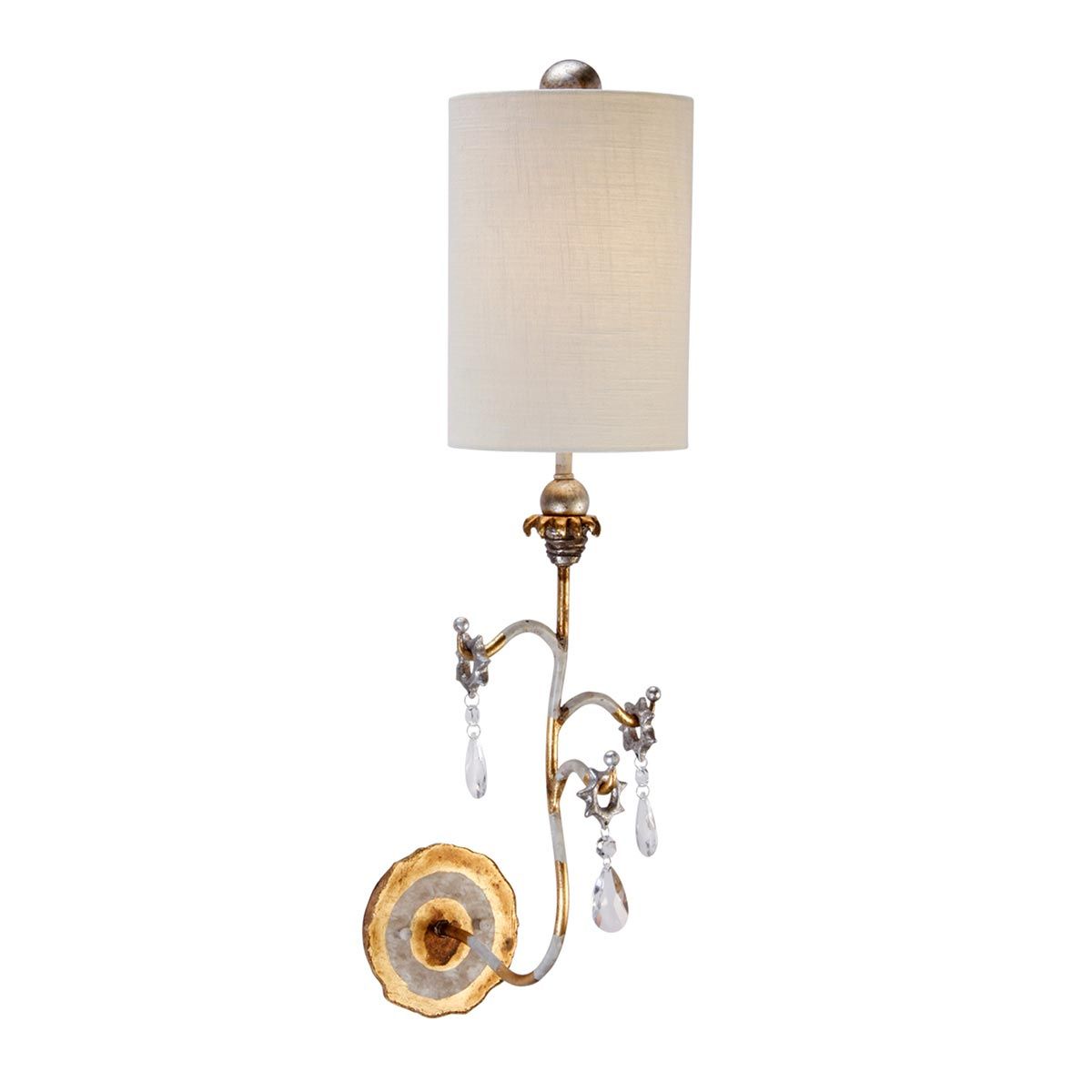 Tivoli 1-flammige Wandleuchte - Gold- und Creme-Patina - Elsteadlighting - leuchtengrosshandel24