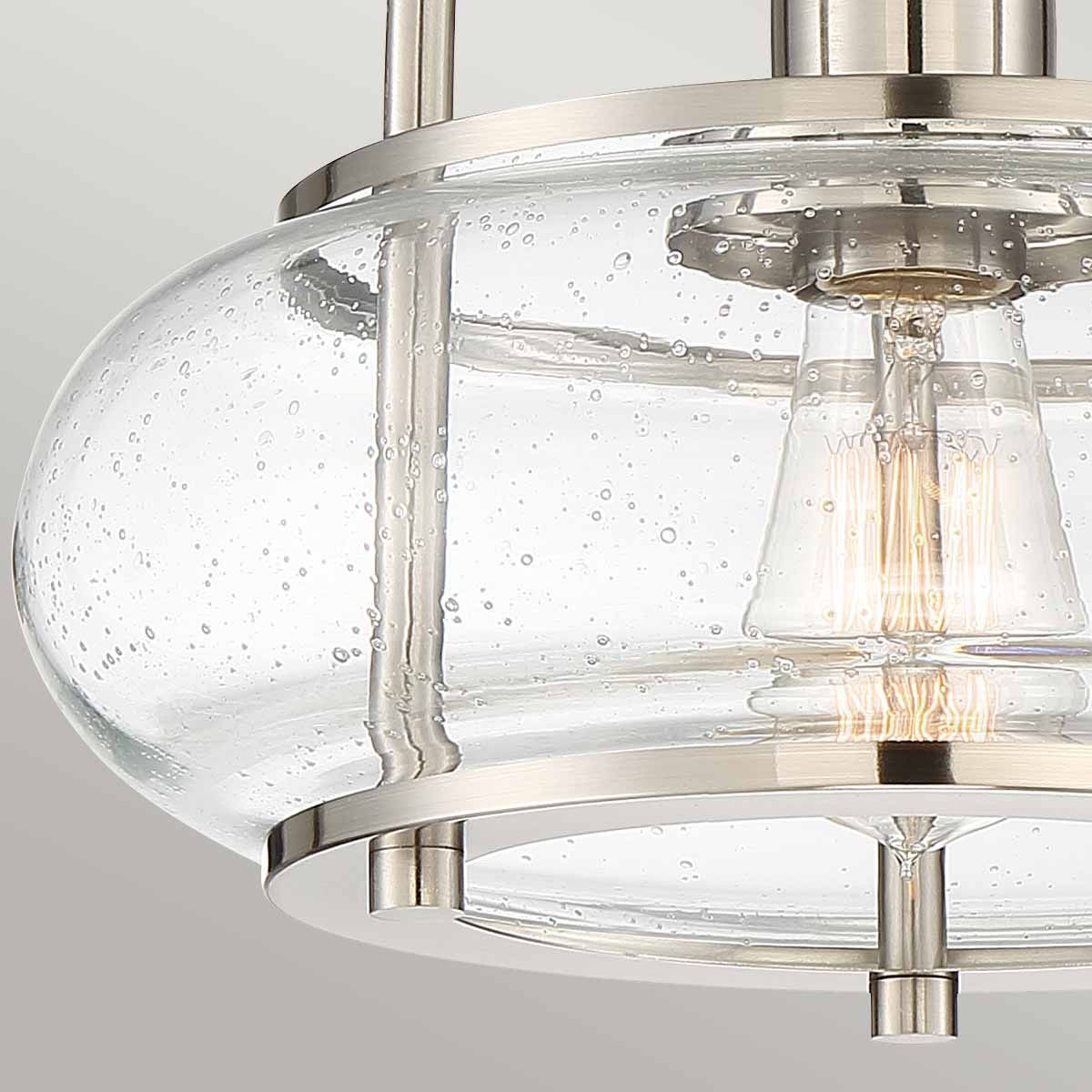 Trilogy 1-flammige Halbdeckenleuchte - gebürstetes Nickel - Elsteadlighting - leuchtengrosshandel24