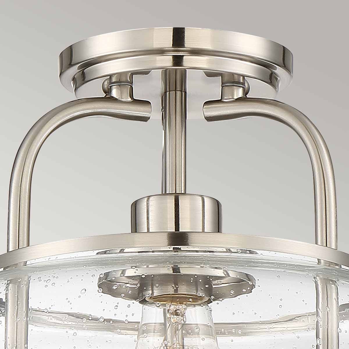 Trilogy 1-flammige Halbdeckenleuchte - gebürstetes Nickel - Elsteadlighting - leuchtengrosshandel24