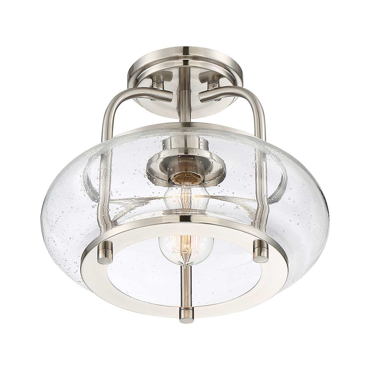 Trilogy 1-flammige Halbdeckenleuchte - gebürstetes Nickel - Elsteadlighting - leuchtengrosshandel24