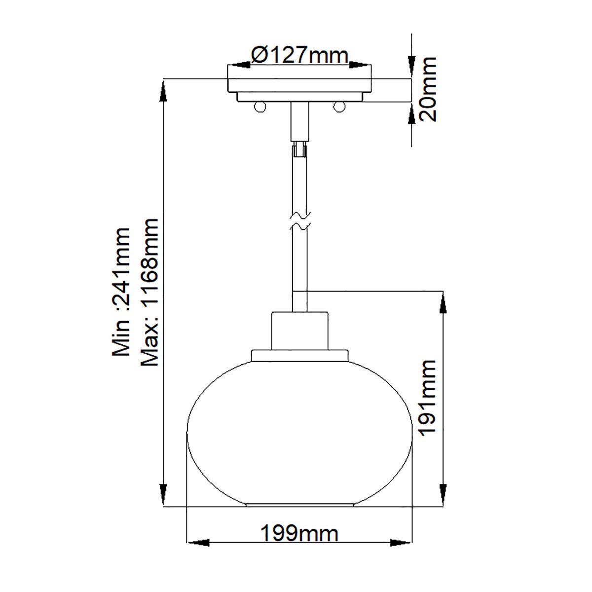 Trilogy 1-flammige Pendelleuchte - Altbronze - Elsteadlighting - leuchtengrosshandel24