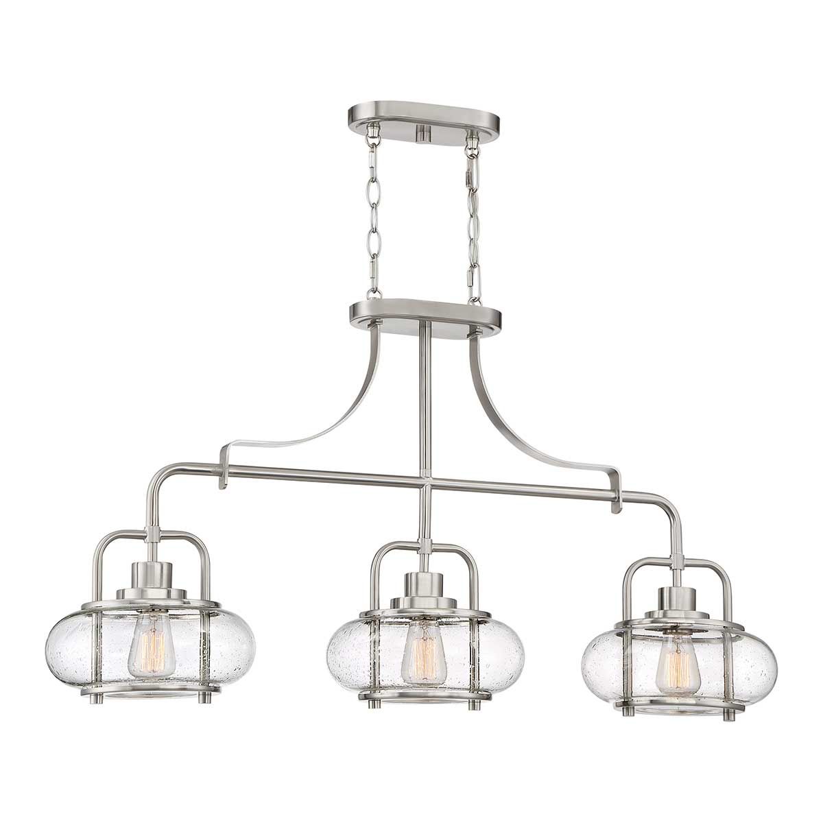 Trilogy 3-flammige Inselleuchte - Gebürstetes Nickel - Elsteadlighting - leuchtengrosshandel24