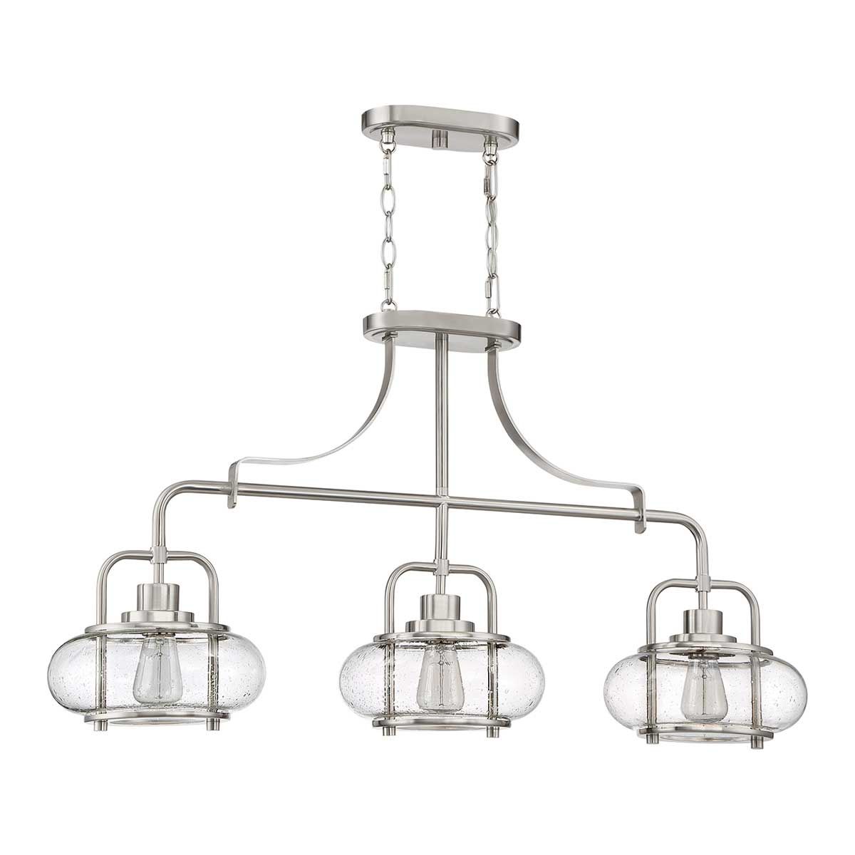 Trilogy 3-flammige Inselleuchte - Gebürstetes Nickel - Elsteadlighting - leuchtengrosshandel24