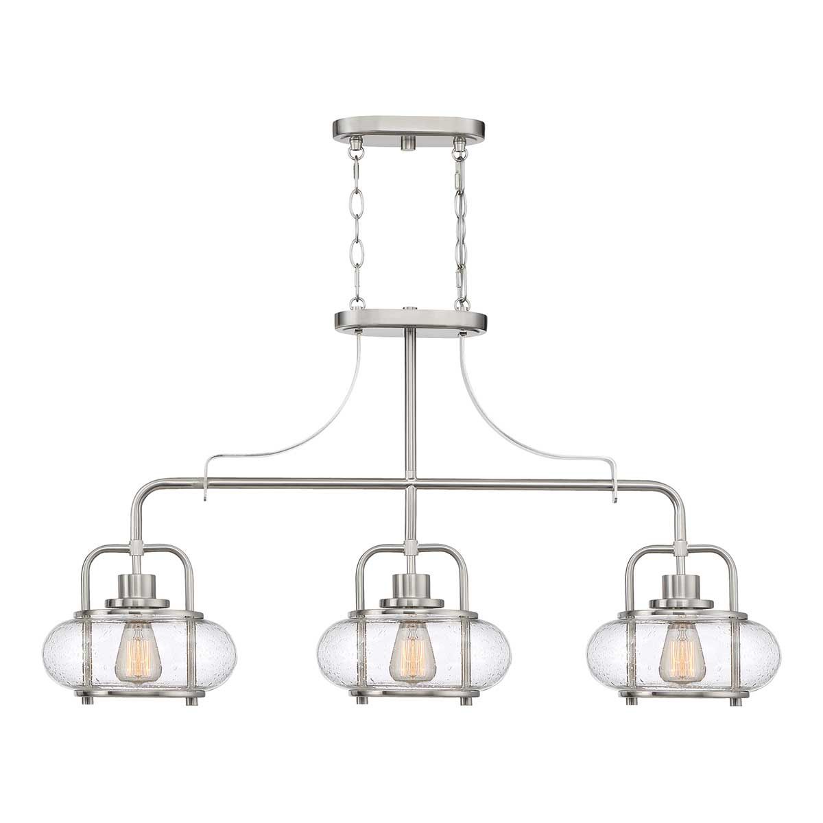 Trilogy 3-flammige Inselleuchte - Gebürstetes Nickel - Elsteadlighting - leuchtengrosshandel24