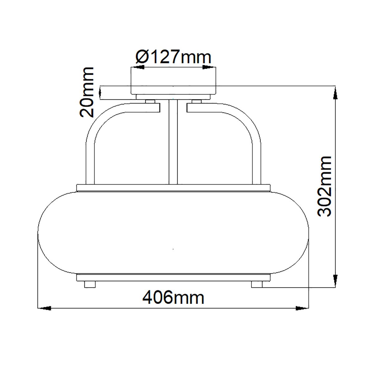 Trilogy 3 Licht Mittel Halbbündig - Elsteadlighting - leuchtengrosshandel24