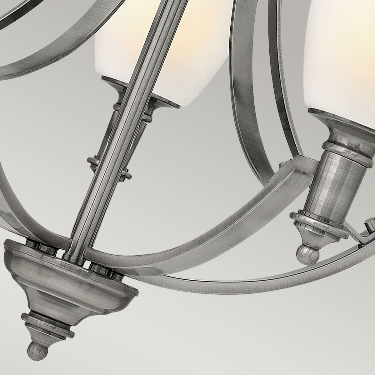 Truman Kronleuchter mit 5 Lichtern, Antik-Nickel - Elsteadlighting - leuchtengrosshandel24