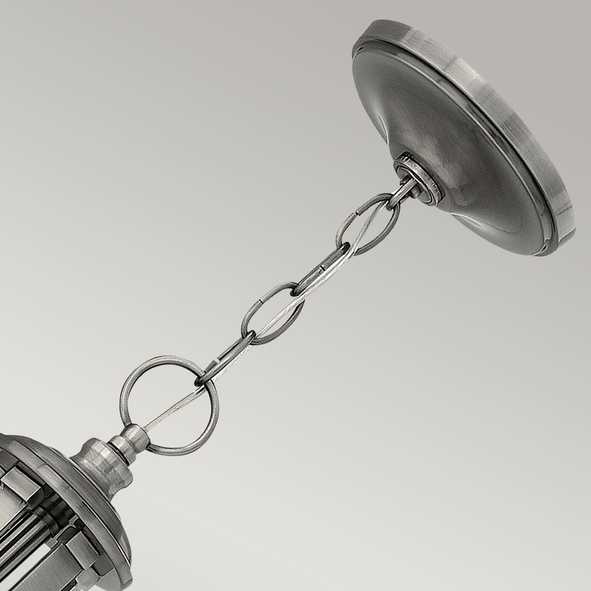 Truman Kronleuchter mit 5 Lichtern, Antik-Nickel - Elsteadlighting - leuchtengrosshandel24