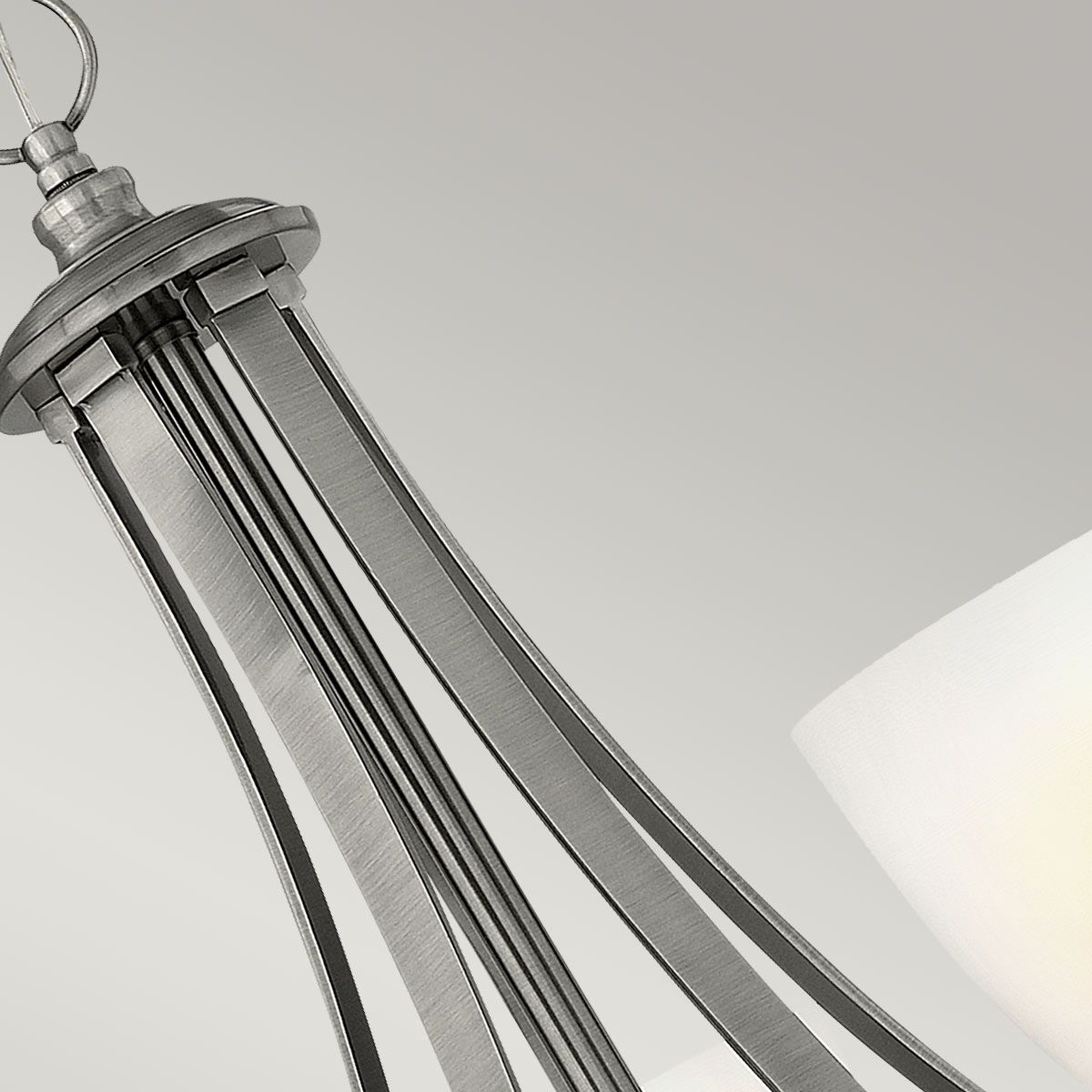 Truman Kronleuchter mit 5 Lichtern, Antik-Nickel - Elsteadlighting - leuchtengrosshandel24