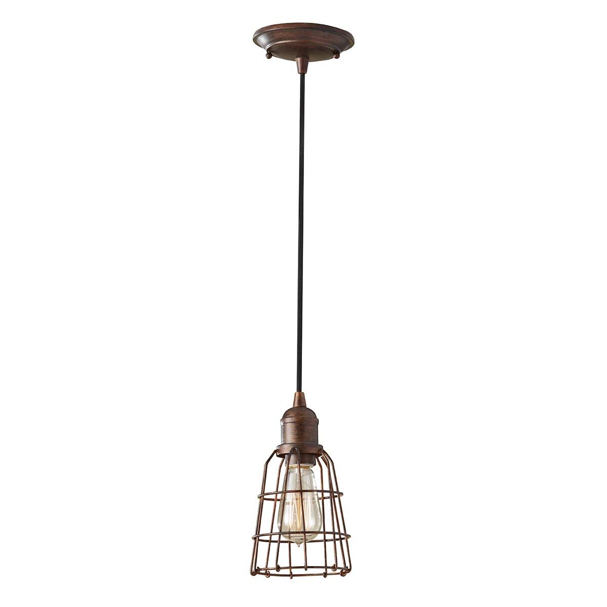 Urban Renewal 1 - flammige Pendelleuchte - Pariser Bronze - Elsteadlighting - FE - URBANRWL - P - D
