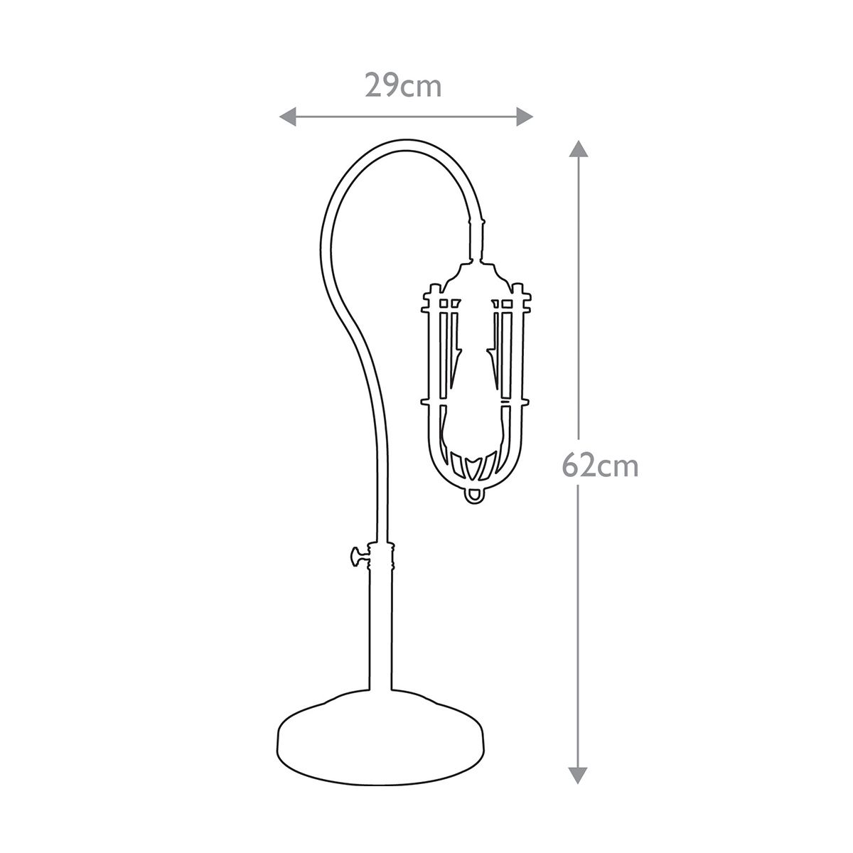 Urban Renewal 1 - flammige Tischlampe, dunkles Antikmessing - Elsteadlighting - FE - URBANRWL - TL1