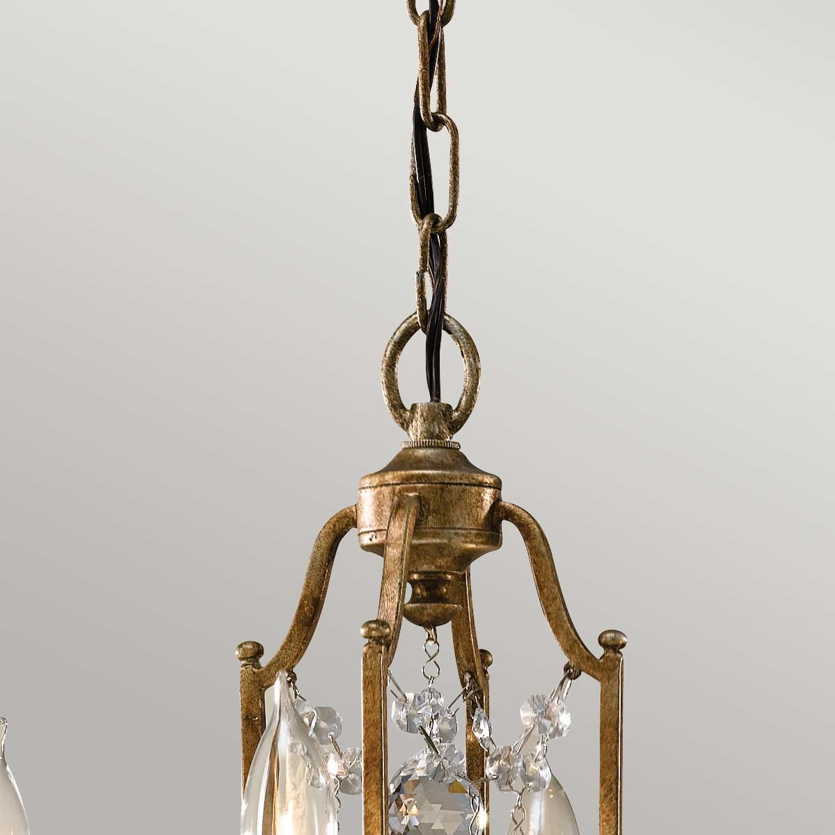 Valentina Kronleuchter mit 4 Lichtern - Oxidierte Bronze - Elsteadlighting - FE - VALENTINA4