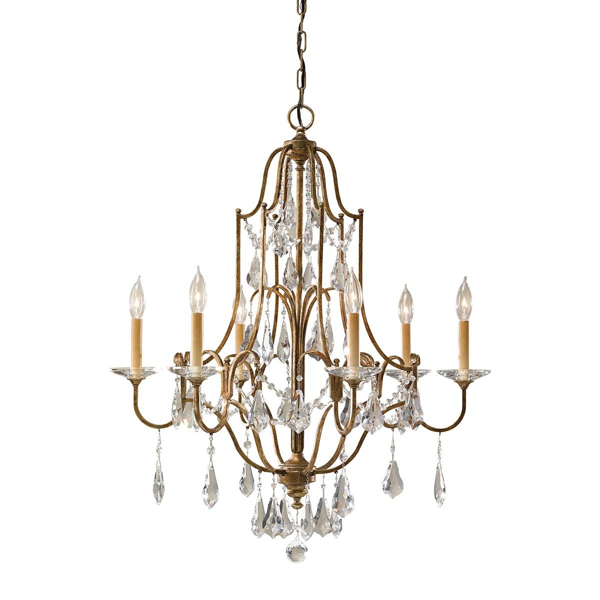 Valentina Kronleuchter mit 6 Lichtern - Oxidierte Bronze - Elsteadlighting - FE - VALENTINA6